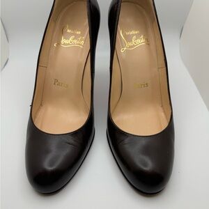 Christian Louboutin round toe pumps